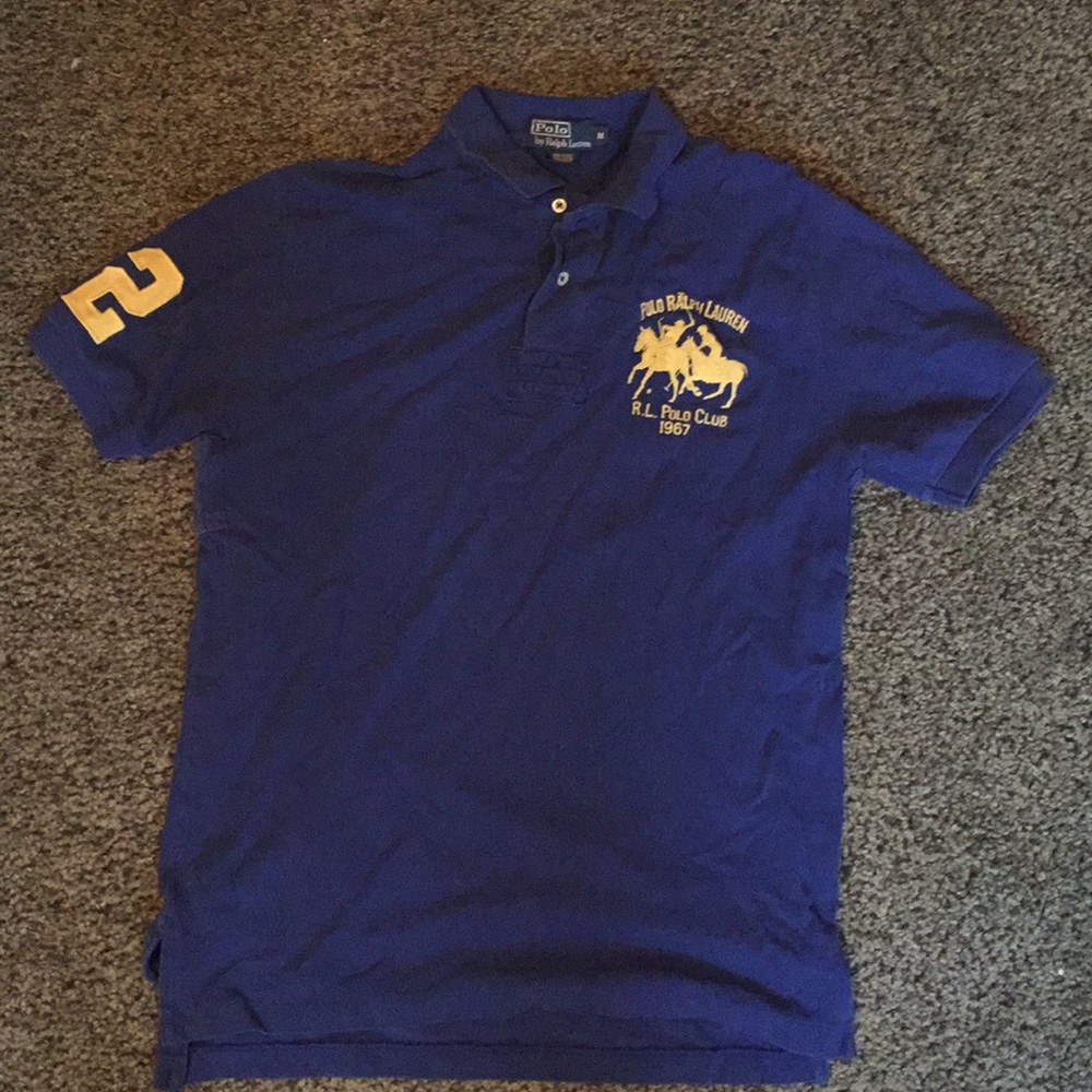 🔶Vintage Big logo polo by Ralph Lauren 🌊